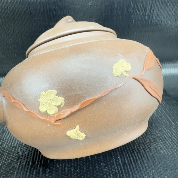 Vintage 1960s Yixing Zisha Clay Teapot RedWare Hand Made Marked Jug Tea Pot VTG - Picture 8 of 16
